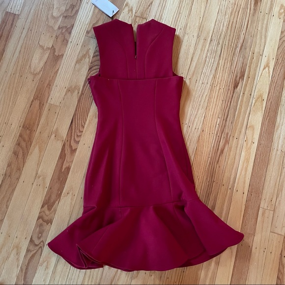 Cinq a Sept crimson cocktail dress NWT - Picture 4 of 4